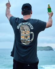 MAD HUEYS SPIKED DRINK | SS TEE - VINTAGE BLACK