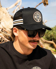 MAD HUEYS SURF HUEYS | TWILL TRUCKER - BLACK