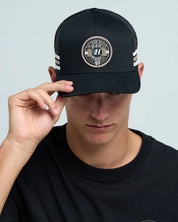MAD HUEYS SURF HUEYS | TWILL TRUCKER - BLACK