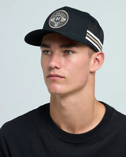 MAD HUEYS SURF HUEYS | TWILL TRUCKER - BLACK