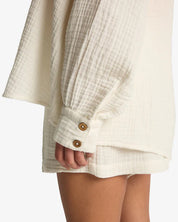 BILLABONG SWELL BLOUSE - SALT CRYSTAL