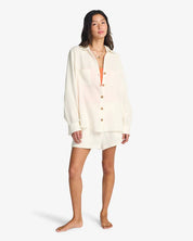 BILLABONG SWELL BLOUSE - SALT CRYSTAL