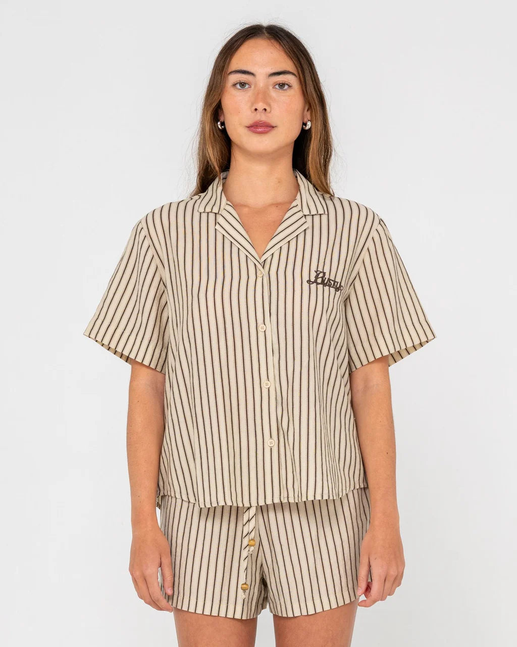 RUSTY SANDY STRIPE BOXY SHIRT