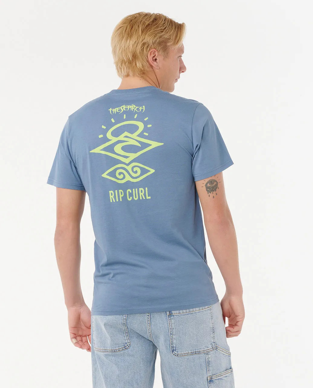 RIP CURL SEARCH ICON TEE - BLUEFIN