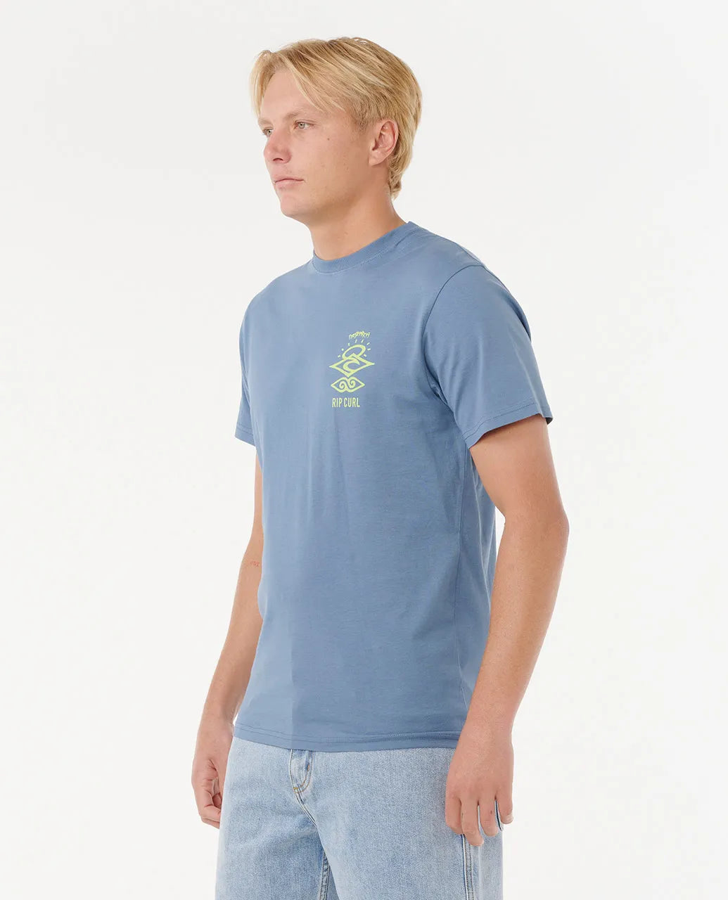 RIP CURL SEARCH ICON TEE - BLUEFIN