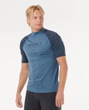 RIP CURL SHOCK UPF S/S - NAVY MARLE