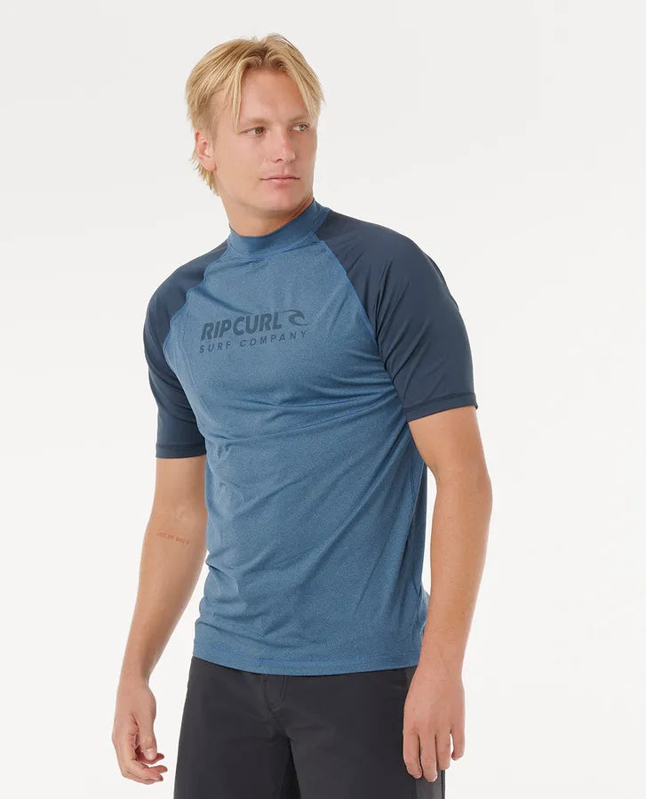 RIP CURL SHOCK UPF S/S - NAVY MARLE