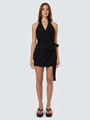 THRILLS SKYE HALTER MINI DRESS