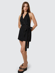 THRILLS SKYE HALTER MINI DRESS