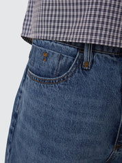 THRILLS SLACKER DENIM SHORT - STONED BLUE