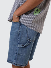 THRILLS SLACKER DENIM SHORT - STONED BLUE
