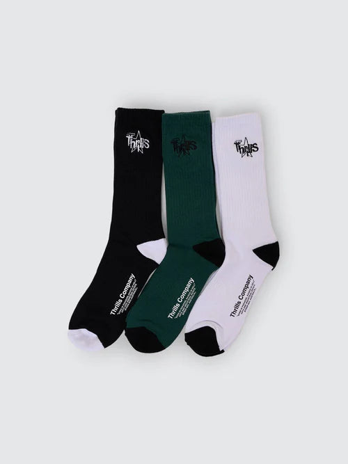 THRILLS SUPERBLAST 3 PACK SOCK