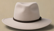 AKUBRA TRAVELLER HAT LIGHT SAND AUSTRALIAN MADE FELT HAT