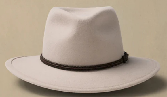 AKUBRA TRAVELLER HAT LIGHT SAND AUSTRALIAN MADE FELT HAT