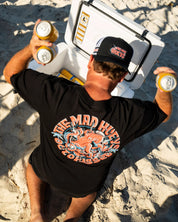 MAD HUEYS TROPIC OCTOPISSED | SS TEE - BLACK