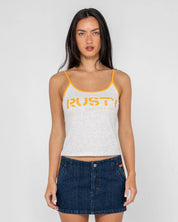 RUSTY TANK GIRL CONTRAST STAPLE SINGLET