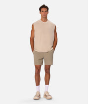 INDUSTRIE THE FREEMAN SLEEVELESS TEE - DUNE