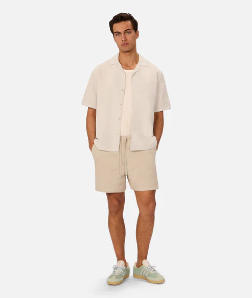 INDUSTRIE THE MARBELLA SHORT SLEEVE SHIRT - ICE