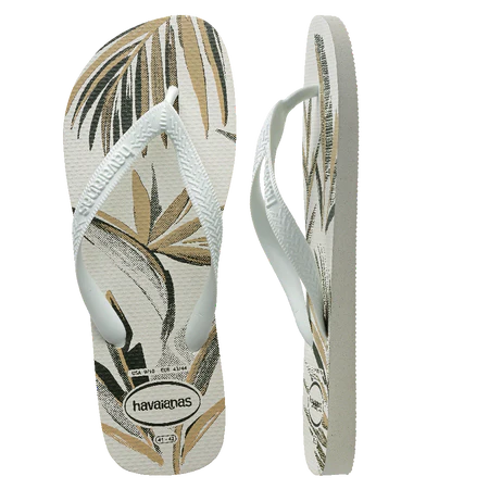HAVAIANAS TOP ALOHA WHITE/GREEN/OLIVE