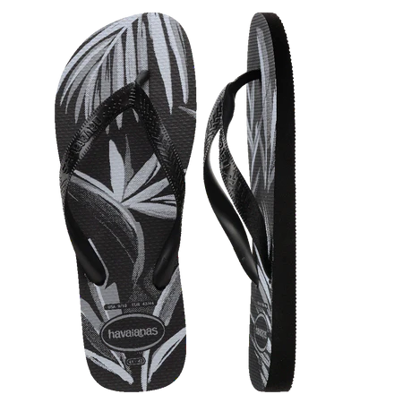 HAVAIANAS TOP ALOHA BLACK/GREY MALE