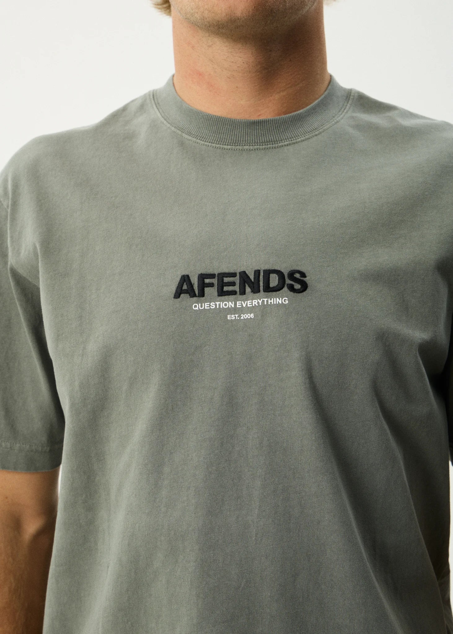 AFENDS VINYL RETRO TEE – RECYCLED COTTON CLASSIC FIT T-SHIRT