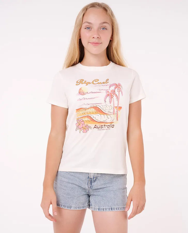 RIP CURL WAIKIKI STANDARD TEE - GIRL