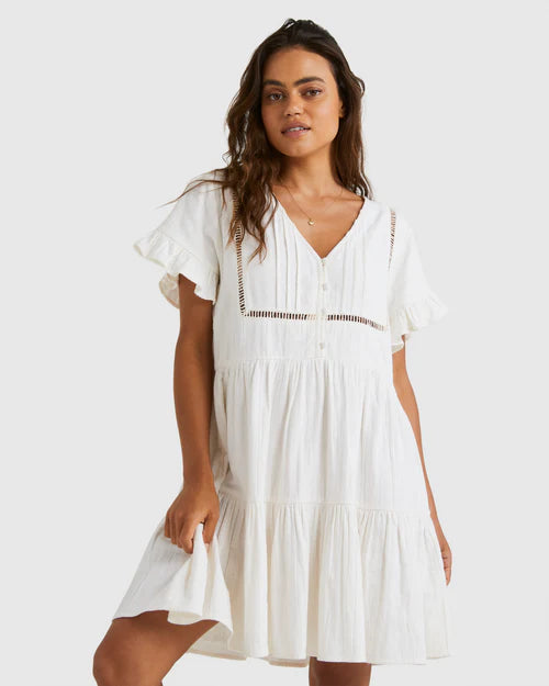 BILLABONG CAMDEN DRESS - SALT CRYSTAL