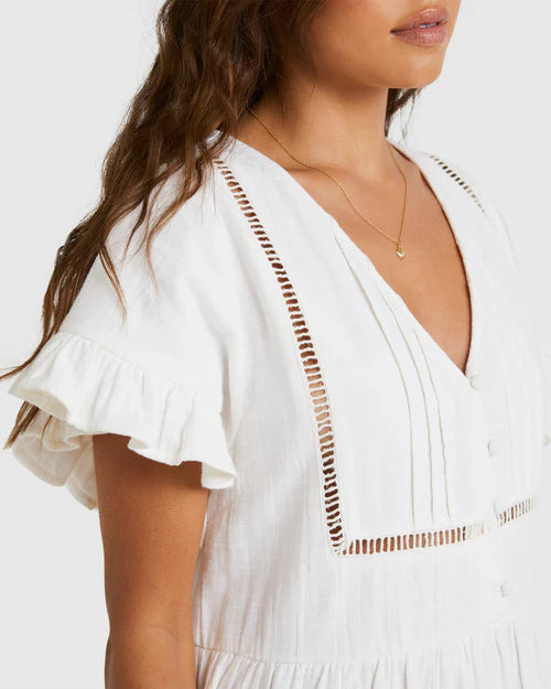 BILLABONG CAMDEN DRESS - SALT CRYSTAL