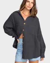 BILLABONG SWELL BLOUSE BLACK