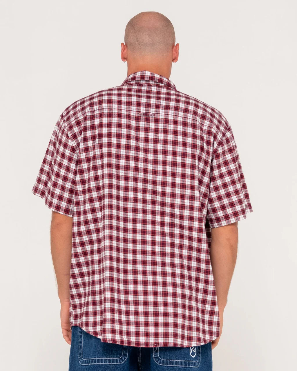 RUSTY WORLDWIDE OVERSIZED CHECK SHIRT