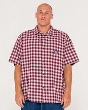 RUSTY WORLDWIDE OVERSIZED CHECK SHIRT