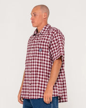 RUSTY WORLDWIDE OVERSIZED CHECK SHIRT