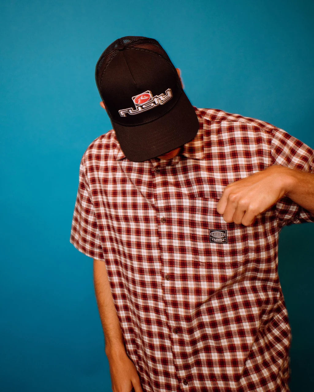 RUSTY WORLDWIDE OVERSIZED CHECK SHIRT