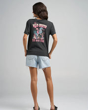 THE MAD HUEYS YEE HAW SEAHORSE WOMENS TEE - VINTAGE BLACK