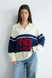 ABRAND 99 RUGBY KNIT – COBALT BLUE