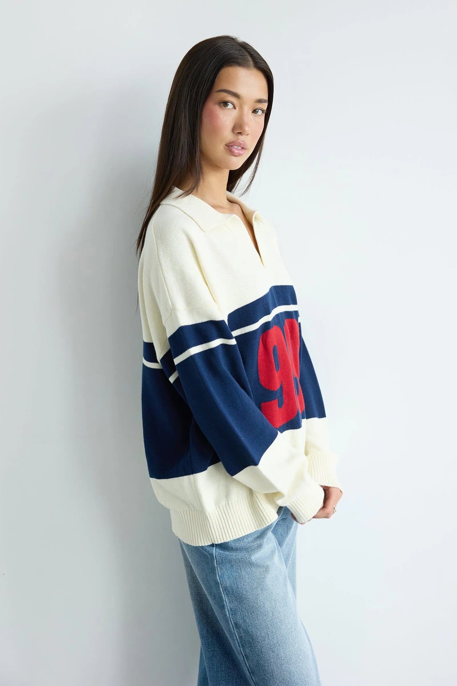 ABRAND 99 RUGBY KNIT – COBALT BLUE