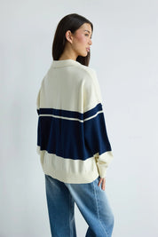 ABRAND 99 RUGBY KNIT – COBALT BLUE