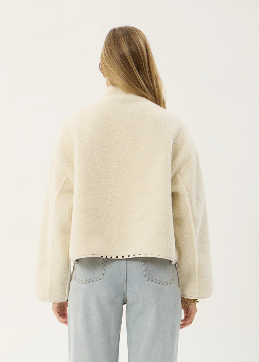AFENDS BERLIN REVERSIBLE POLAR FLEECE JACKET – MOONBEAM
