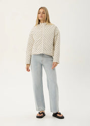 AFENDS BERLIN REVERSIBLE POLAR FLEECE JACKET – MOONBEAM