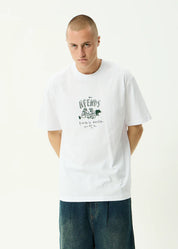 AFENDS CAMP FIRE BOXY TEE – WHITE