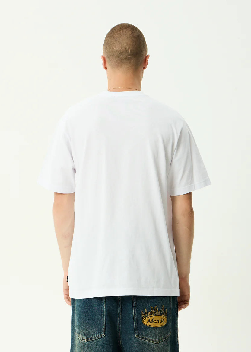AFENDS CAMP FIRE BOXY TEE – WHITE
