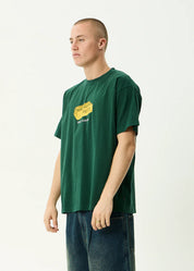 AFENDS CLOCK OFF BOXY TEE – WASHED PINE