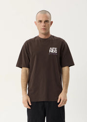 AFENDS FUNNEL RETRO TEE – WASHED COFFEE