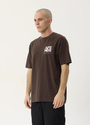 AFENDS FUNNEL RETRO TEE – WASHED COFFEE
