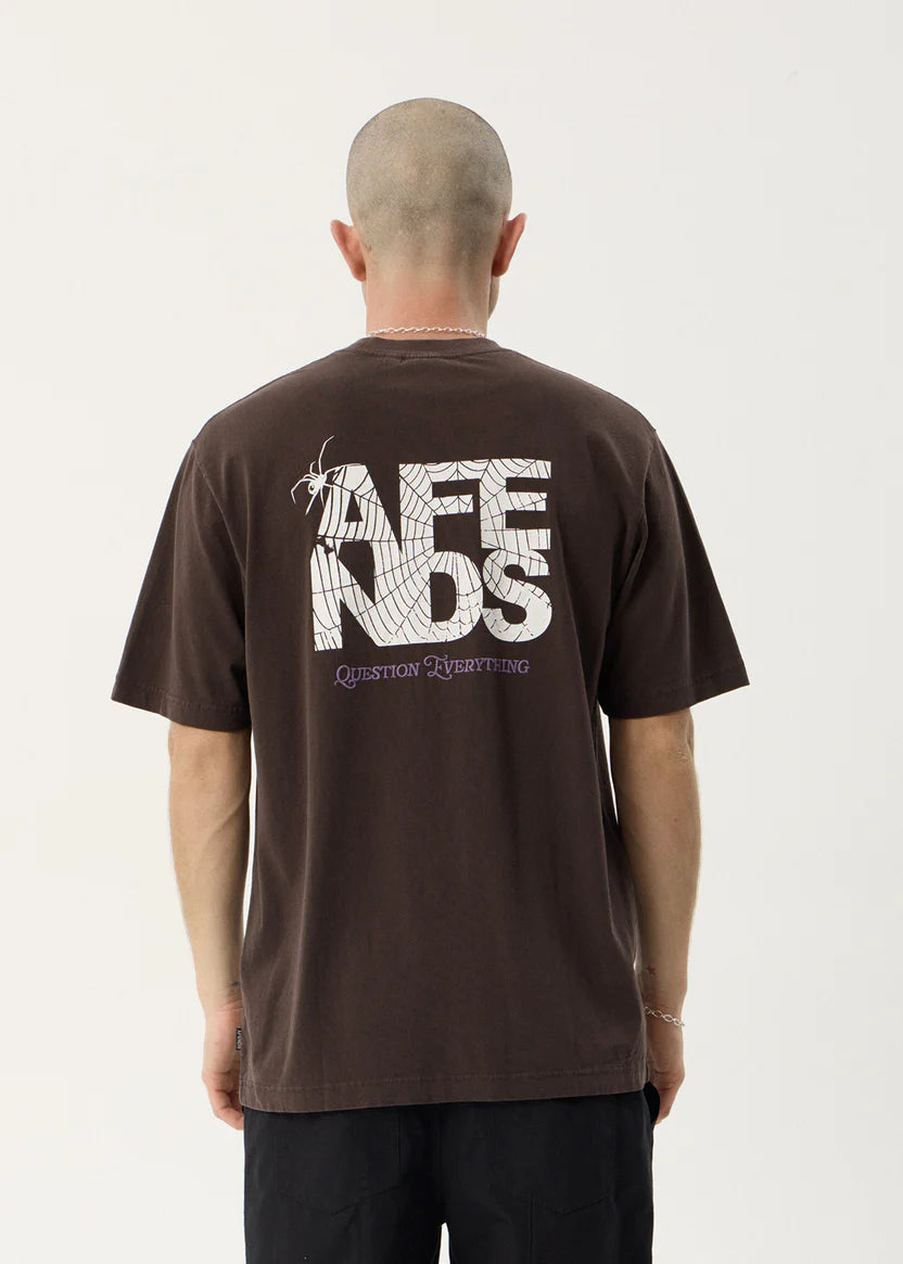 AFENDS FUNNEL RETRO TEE – WASHED COFFEE