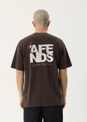 AFENDS FUNNEL RETRO TEE – WASHED COFFEE