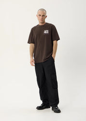 AFENDS FUNNEL RETRO TEE – WASHED COFFEE
