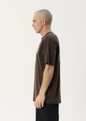 AFENDS FUNNEL RETRO TEE – WASHED COFFEE