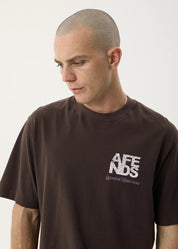 AFENDS FUNNEL RETRO TEE – WASHED COFFEE