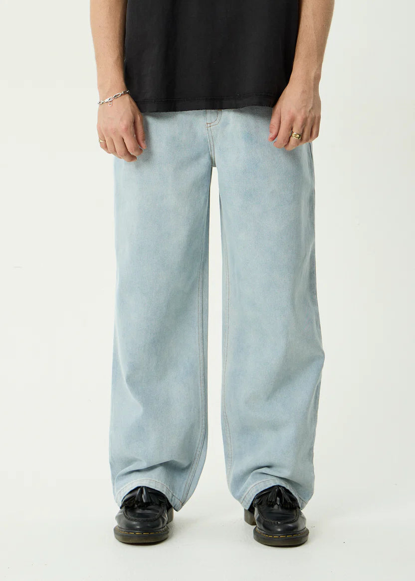 AFENDS PABLO DENIM BAGGY JEAN – STONE BLUE